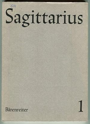 Seller image for Sagittarius. 1. Beitrge zur Erforschung und Praxis alter und neuer Kirchenmusik for sale by Antikvariat Valentinska