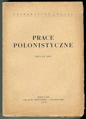 Seller image for Prace polonistyczne. Seria XII for sale by Antikvariat Valentinska