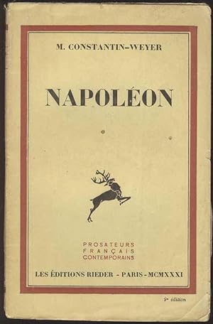 Bild des Verkufers fr Napolon [= Prosateurs francais contemporains] zum Verkauf von Antikvariat Valentinska