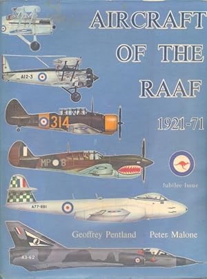 Seller image for Aircraft of the RAAF 1921 - 71. Foreword by Air marschal Sir George Jones, KBE, CB, DFC. Book design and color illustrations by Geoffrey Pentland for sale by Antikvariat Valentinska