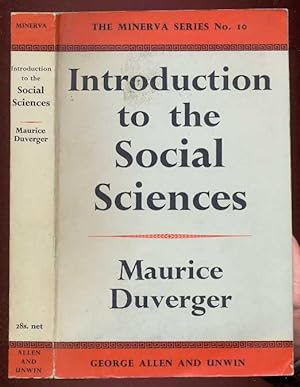 Seller image for Introduction to the Social Sciences. With special Reference to their Methods [= The Minerva Seires; No 10] for sale by Antikvariat Valentinska