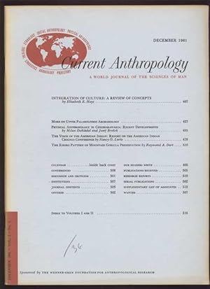 Seller image for Current Anthropology: A World Journal of the Sciences of Man; Vol. 2 * No. 5 * December 1961 for sale by Antikvariat Valentinska