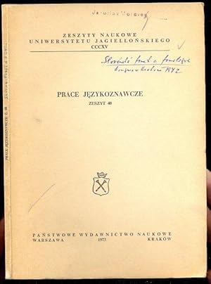 Z zagadnien slowianskej fonetyki i fonologii . Zeszyt 40. Zeszyt naukowe Uniwersitetu Jagiellonsk...