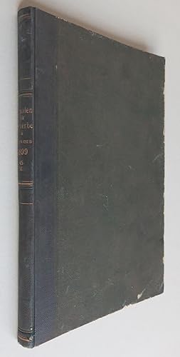 Imagen del vendedor de Annalen fr Gewerbe und Bauwesen. Band 45. Juli-Dezember 1899. Mit 130 Abbildungen und 3 Tafeln a la venta por Antikvariat Valentinska