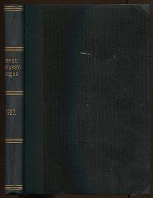 Revue Métapsychique. Année 1932. Bulletin de l'Institut Métapsychique International