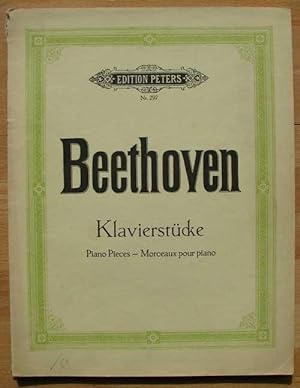 Beethoven Klavierstücken. Edition Peters N° 297