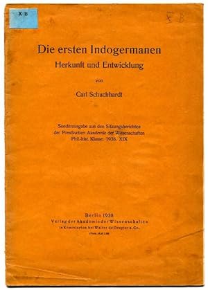 Bild des Verkufers fr Die ersten Indogermanen. Herkunft und Entwicklung zum Verkauf von Antikvariat Valentinska