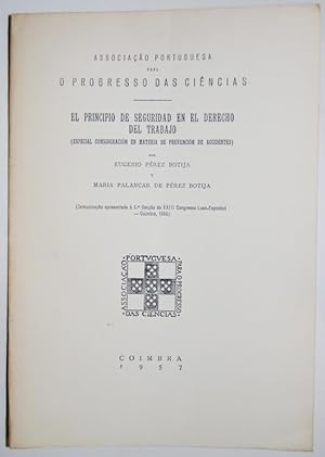 Imagen del vendedor de EL PRINCIPIO DE SEGURIDAD EN EL DERECHO DEL TRABAJO. (Especial consideracin en materia de prevencin de accidentes) a la venta por Fbula Libros (Librera Jimnez-Bravo)