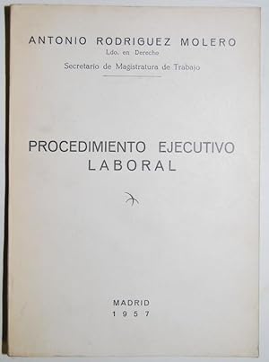 Seller image for PROCEDIMIENTO EJECUTIVO LABORAL for sale by Fbula Libros (Librera Jimnez-Bravo)