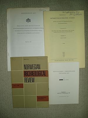 a collection of 4 offprints concerning Scandinavian archaeology, ca. 1968-1973