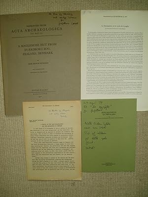 a collection of 4 offprints & extracts concerning Scandinavian archaeology, ca. 1970-1978