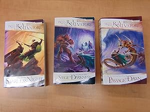 Seller image for Starless Night / Siege of Darkness / Passage to Dawn - The Legend of Drizzt Books 8-10 for sale by By The Lake Books