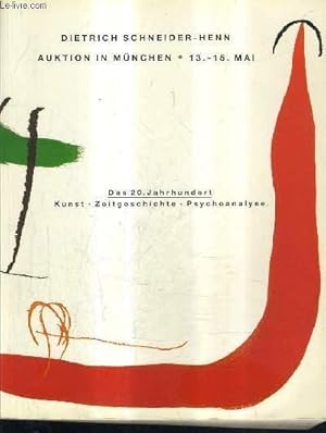 Image du vendeur pour CATALOGUE EN ALLEMAND : DAS 20. JAHRHUNDERT KUNST ZEITGESCHICHTE PSYCHOANALYSE - AUKTION AM 13. 14. UND 15 MAI 1991. mis en vente par Le-Livre