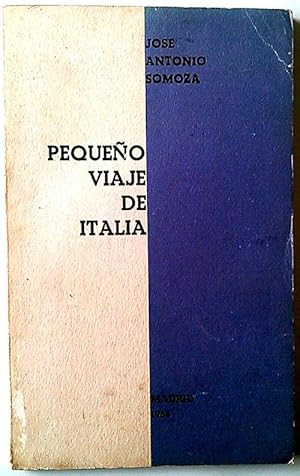 Bild des Verkufers fr Pequeo Viaje De Italia zum Verkauf von Librera Salvalibros Express