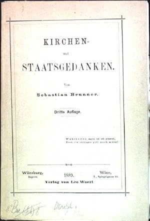 Bild des Verkufers fr Kirchen- und Staatsgedanken zum Verkauf von books4less (Versandantiquariat Petra Gros GmbH & Co. KG)