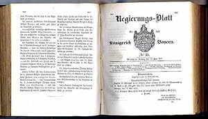 Regierungs-Blatt für das Königreich Bayern 1871. Nr. 1 bis 88. (12. Januar bis 30. Dezember 1871.