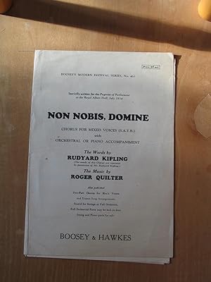 Seller image for Non Nobis, Domine - Choris for Mixed Vooices for sale by EbenezerBooks