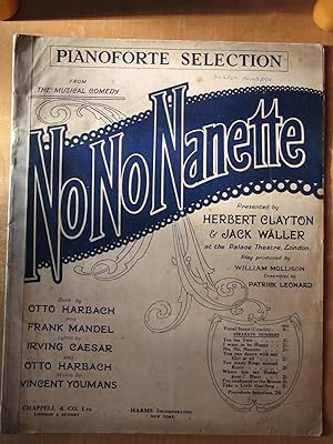 Image du vendeur pour Pianoforte Selction - No No Nanette mis en vente par EbenezerBooks
