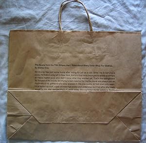 Imagen del vendedor de The Scene from the film Stripes that I think about every time I shop for Clothes: The Thing Quarterly (a brown shipping bag/essay by Kine Starlee) a la venta por DR Fine Arts
