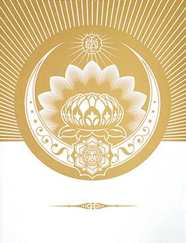 Bild des Verkufers fr Lotus Crescent (White & Gold). zum Verkauf von Peter Harrington.  ABA/ ILAB.