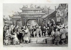 [Album mit 20 nach Vorlagen von Thomas Allom (eine nach W. L. Leitch) gestochenen Ansichten China...