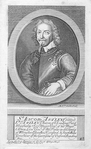 Astley, Sir Jacob, - An Antique Original Engraved Portrait