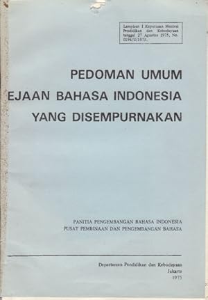 Pedoman Umum Ejaan Bahasa Indonesia Yang Disempurnakan.