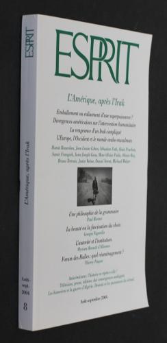 Seller image for Esprit n307 (aot-septembre 2004) : l'Amrique, aprs l'Irak for sale by Abraxas-libris