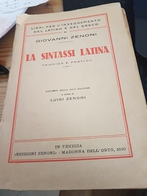 LA SINTASSI LATINA TEORIA E PRATICA,