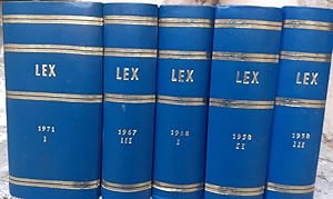 LEX LEGISLAZIONE ITALIANA, RACCOLTA CRONOLOGICA