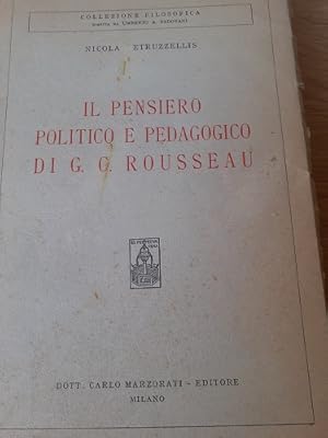 IL PENSIERO POLITICO E PEDAGOGICO DI G. C. ROUSSEAU,