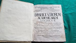 Dissertationum academicarum volumina II, quod exhibet opus juxta solemnem Pandectarum ordinem con...