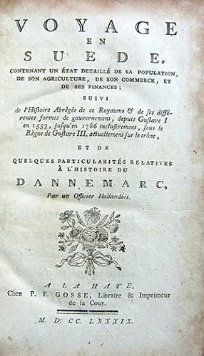 Voyage en Suede, contenant un état detaillé de sa population, de son agriculture, de son commerce...