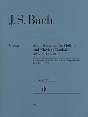 Seller image for Sechs Sonaten fr Violine und Klavier (Cembalo) BWV 1014 - 1019 for sale by Rheinberg-Buch Andreas Meier eK