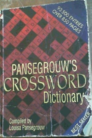 Imagen del vendedor de Pansegrouw's Crossword Dictionary a la venta por Chapter 1