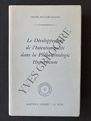 Imagen del vendedor de LE DEVELOPPEMENT DE L'INTENTIONNALITE DANS LA PHENOMENOLOGIE HUSSERLIENNE a la venta por Yves Grgoire