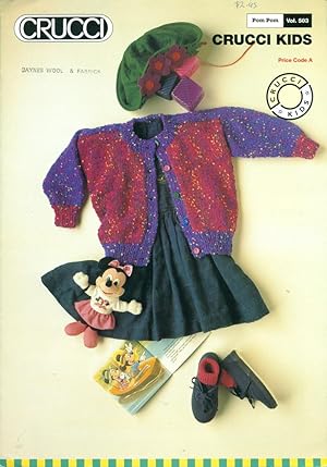 CRUCCI KIDS : Child's 2 Coloured Cardigan : Leaflet Volume 5034 Spring/Summer Women's Handknittin...