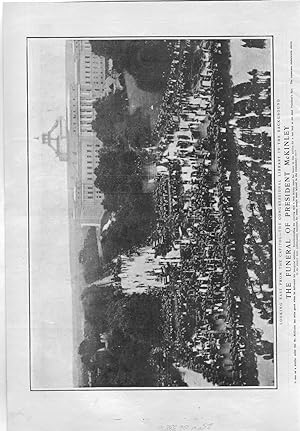 Seller image for ENGRAVING: "The Funeral of President McKinley".photo from Harper's Weekly, September 28, 1901 for sale by Dorley House Books, Inc.