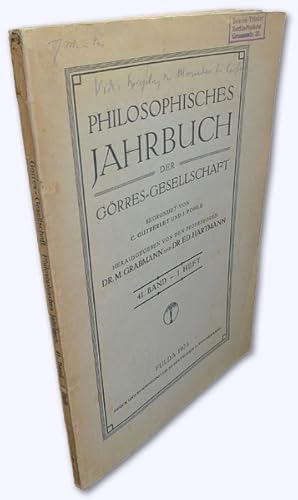 Philosophisches Jahrbuch der Görres-Gesellschaft. 41. Band, 1. Heft [von 4]. Begründet von C. Gut...