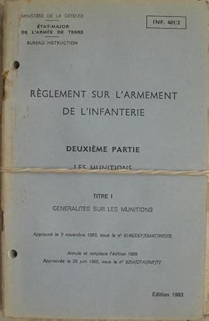 Seller image for Rglement sur l'armement de l'infanterie. for sale by Librairie les mains dans les poches