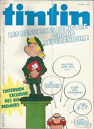 Imagen del vendedor de Tintin (Journal de)-n 43/1980 a la venta por Librairie l'Aspidistra