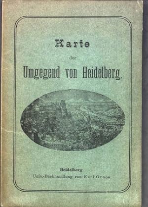 Karte der Umgebung von Heidelberg;