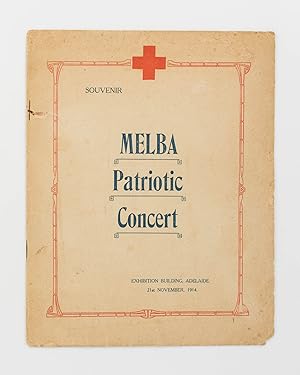 Imagen del vendedor de Souvenir. Melba Patriotic Concert. Exhibition Building, Adelaide, 21st November, 1914 [cover title] a la venta por Michael Treloar Booksellers ANZAAB/ILAB