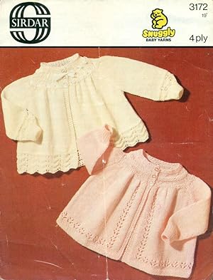 Seller image for SIRDAR SNUGGLELY BABY YARNS 4 PLY : MATINEE COATS : Leaflet #3172 for sale by 100POCKETS