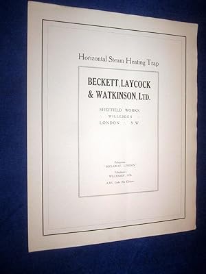 Horizontal Steam Heating Trap, Beckett, Laycock & Watkinson Ltd Catalogue.