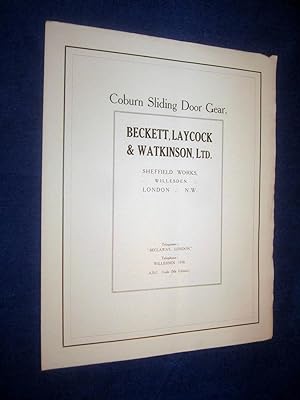 Coburn Sliding Door Gear. Beckett, Laycock & Watkinson Ltd Catalogue.