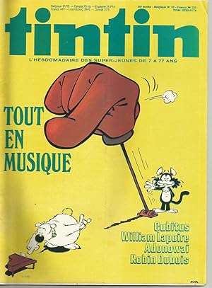 Image du vendeur pour Tintin (Journal de)-n 10/1980 mis en vente par Librairie l'Aspidistra