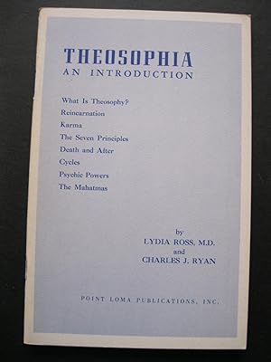 Bild des Verkufers fr THEOSOPHIA: An Introduction zum Verkauf von The Book Scot