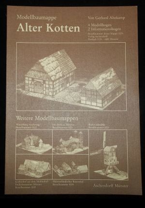 Bild des Verkufers fr Modellbaumappe - Alter Kotten 4 Modellbogen, 2 Informationsbogen. zum Verkauf von ANTIQUARIAT Franke BRUDDENBOOKS