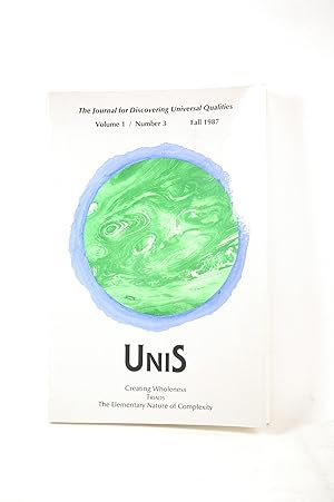 Seller image for UNIS: The Journal for Discovering Universal Qualities [Volume 1/Number 3, Fall 1987] for sale by Chris Korczak, Bookseller, IOBA